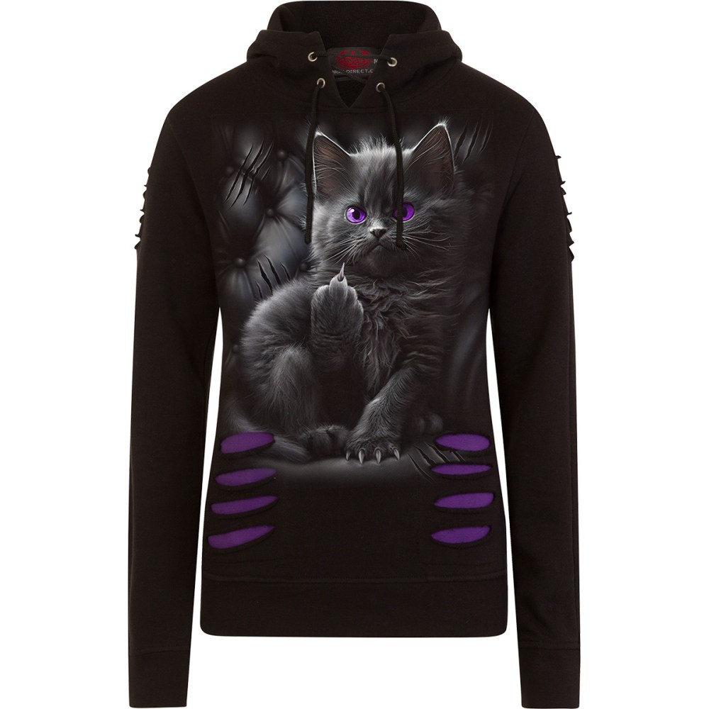 Spiral - Cattitude Hoodie/trui - Paars